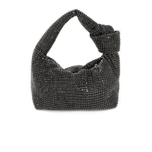 Elegant Black Beaded Women's Bag